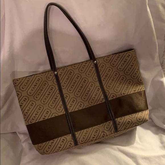 Brown coach work bag - Picture 2 of 4